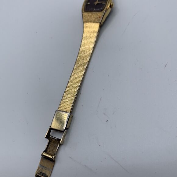 Vintage Seiko Watch Women\'s Classic Luxury Gold Tone 2C20-6450 Black Dial main image 2